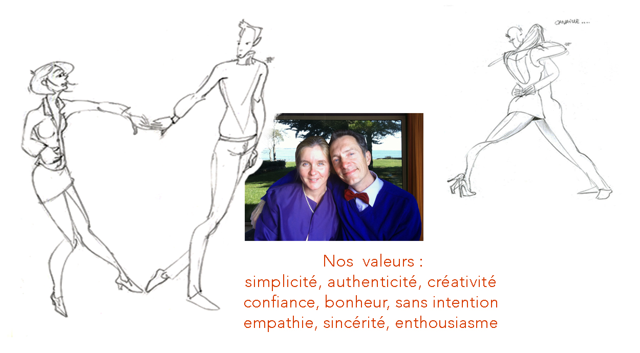 Nos valeurs: Simplicité authenticité créativité confiance bonheur sans intention empathie sincérité enthousiasme